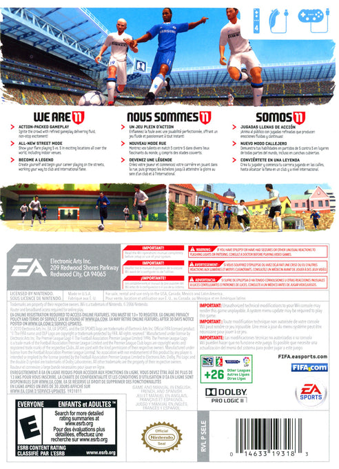 
FIFA Soccer 11 | Wii | back cover 1