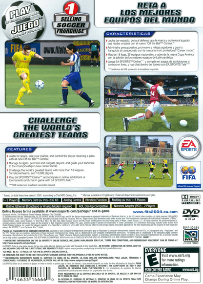 
FIFA Soccer 2004 | PlayStation 2 | back cover 1 | Region: North America | Source: LaunchBox