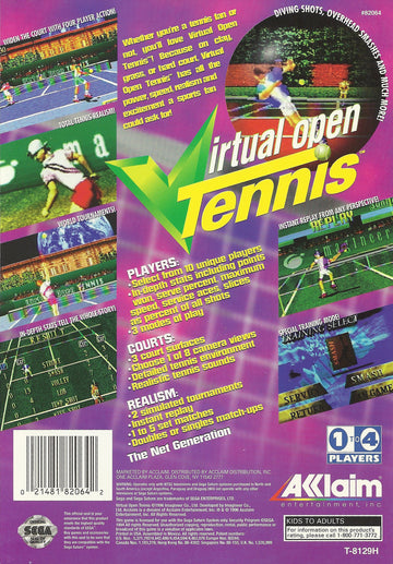 
Virtual Open Tennis | Saturn | back cover 1