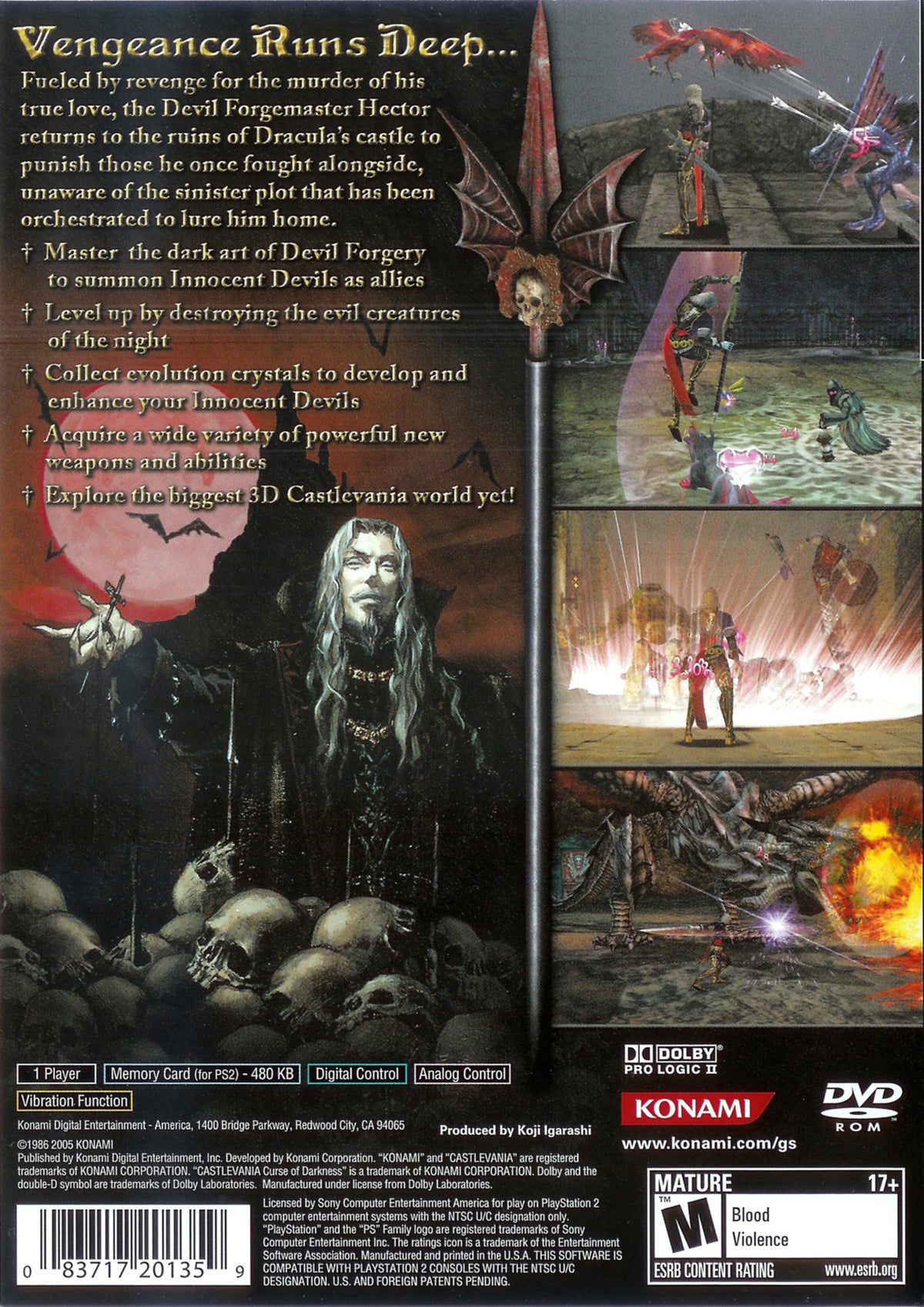 
Castlevania: Curse of Darkness | PlayStation 2 | back cover 1 | Region: North America | Source: LaunchBox