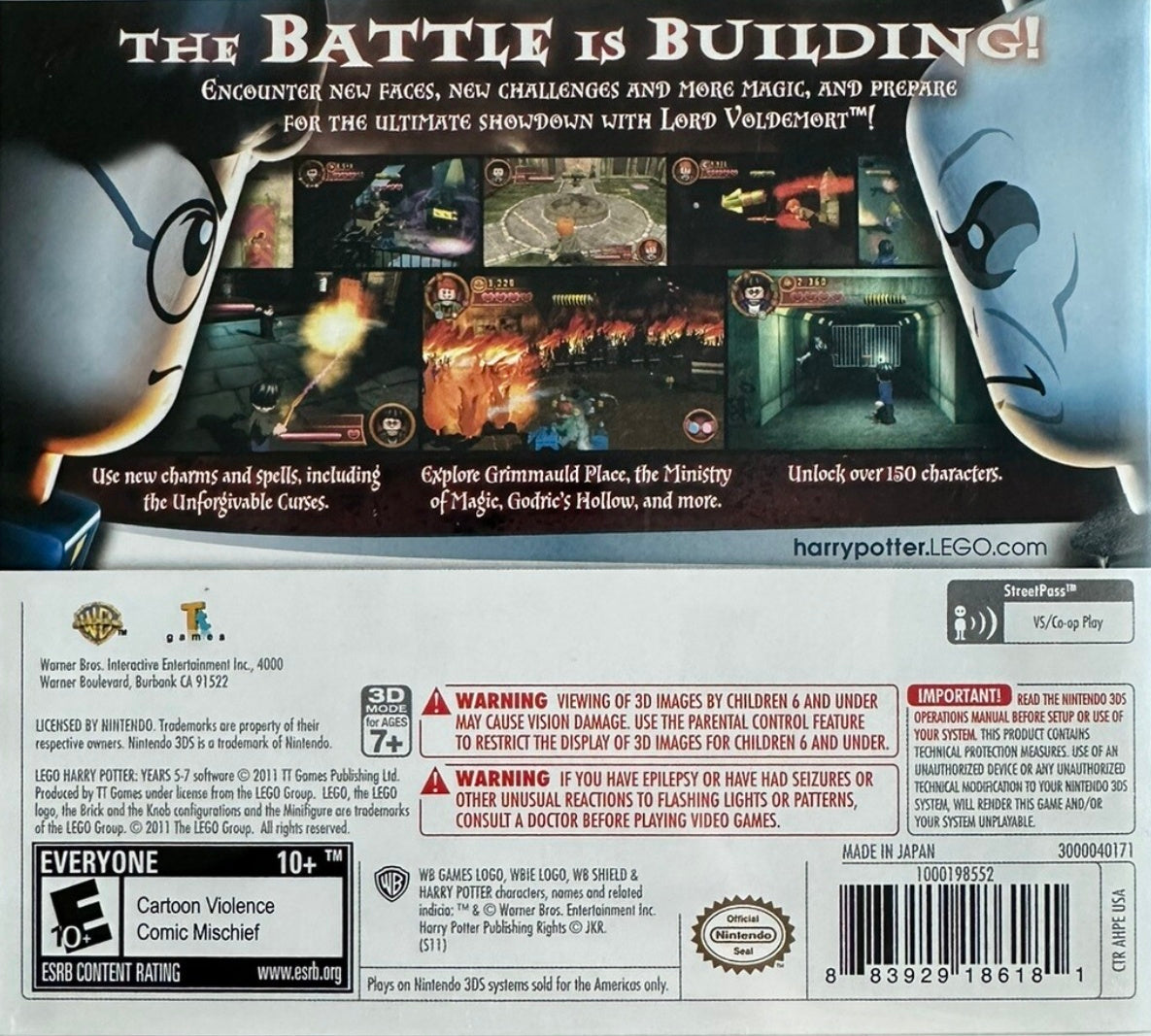 
LEGO Harry Potter: Years 5-7 | Nintendo 3DS | back cover 1