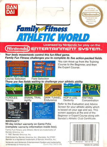 
Athletic World | NES | back cover 1