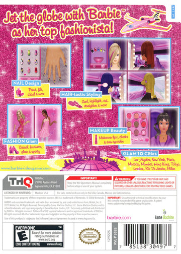 
Barbie Jet, Set & Style | Wii | back cover 1
