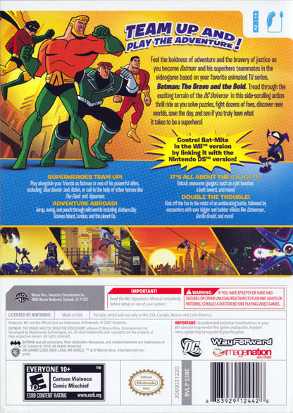 
Batman: The Brave and The Bold - The Videogame | Wii | back cover 1