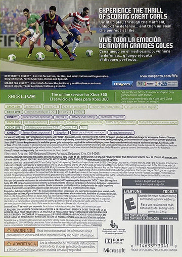 
FIFA 14 | Xbox 360 | back cover 1 | Region: North America | Source: LaunchBox