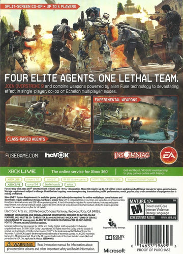 
Fuse | Xbox 360 | back cover 1 | Region: North America | Source: LaunchBox