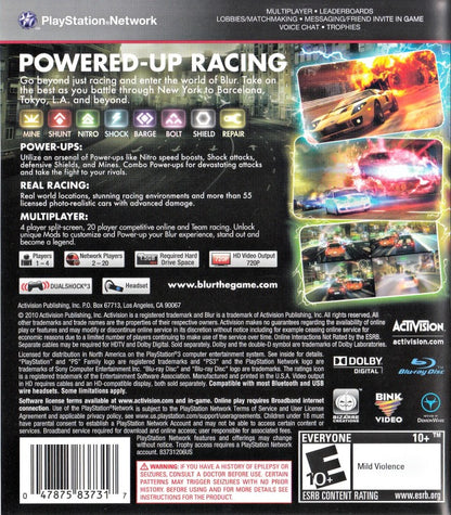 
Blur | PlayStation 3 | back cover 1 | Region: North America | Source: LaunchBox