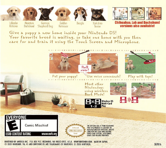 
Nintendogs: Best Friends | Nintendo DS | back cover 1