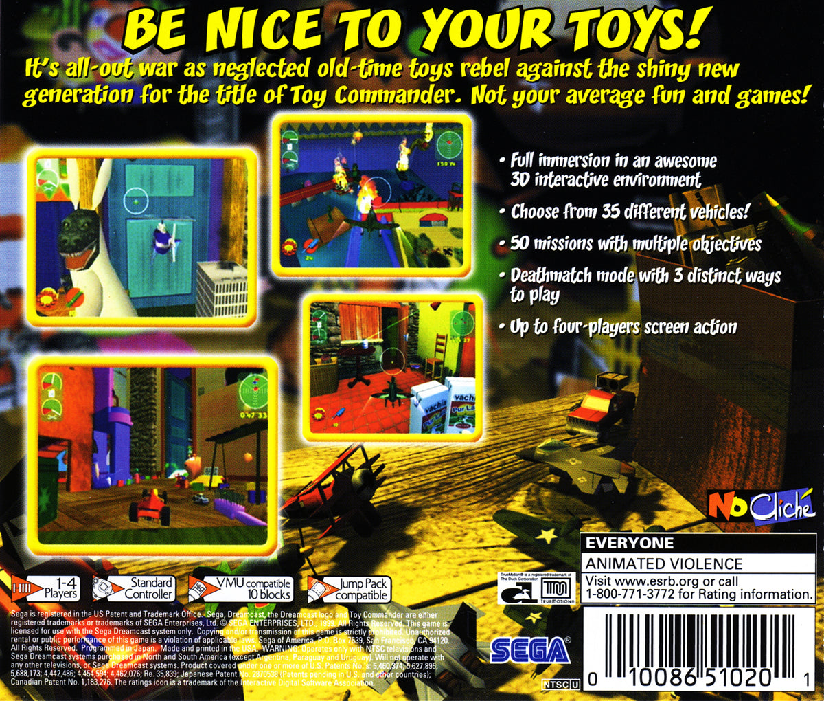 Toy Commander | Dreamcast | back cover 1