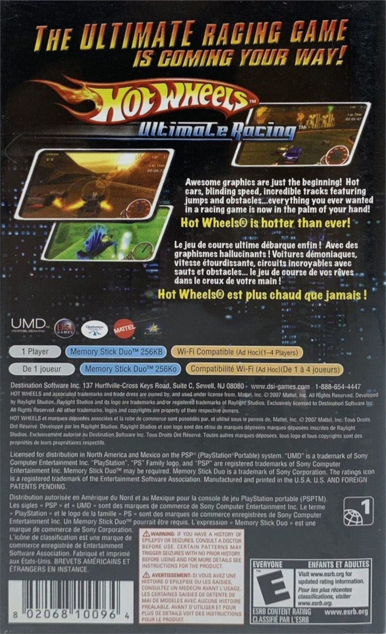 
Hot Wheels: Ultimate Racing | PSP | back cover 1