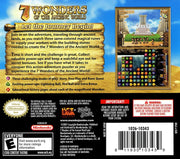 
7 Wonders of the Ancient World | Nintendo DS | back cover 1 | Region: North America | Source: LaunchBox