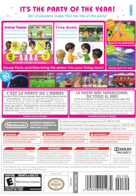 
Wii Party | Wii | back cover 1