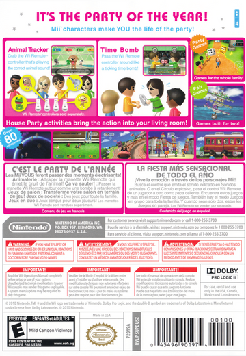 
Wii Party | Wii | back cover 1