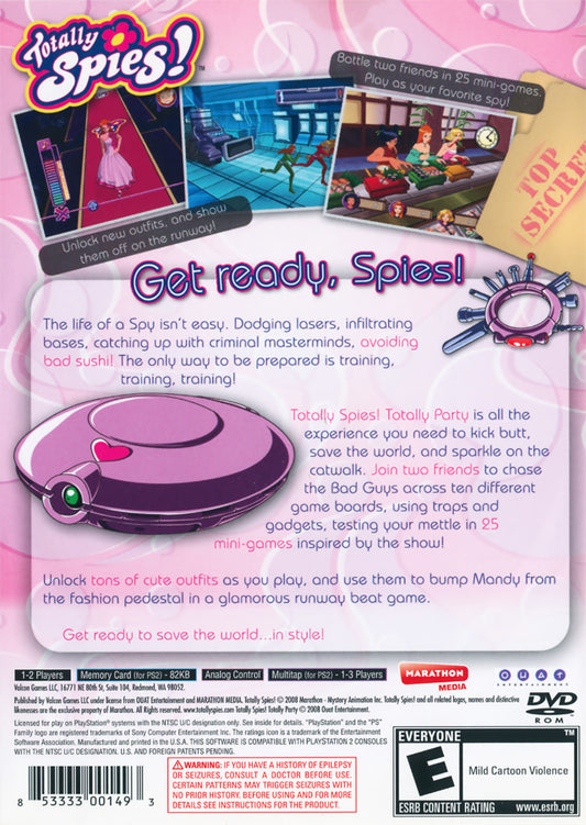 
Totally Spies! Totally Party | PlayStation 2 | back cover 1
