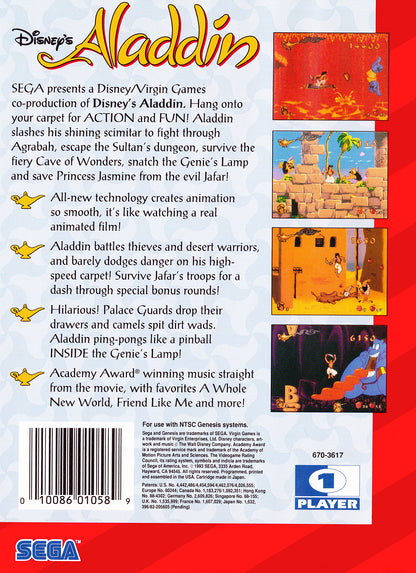 
Disney's Aladdin | Genesis | back cover 1