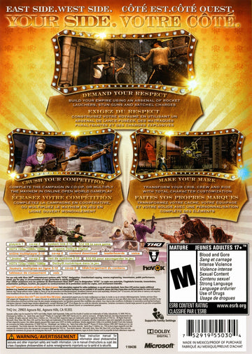 
Saints Row 2 | Xbox 360 | back cover 1 | Region: North America | Source: LaunchBox