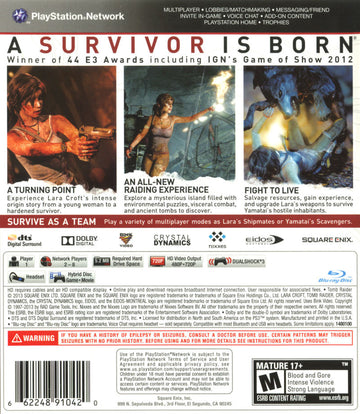 
Tomb Raider | PlayStation 3 | back cover 1