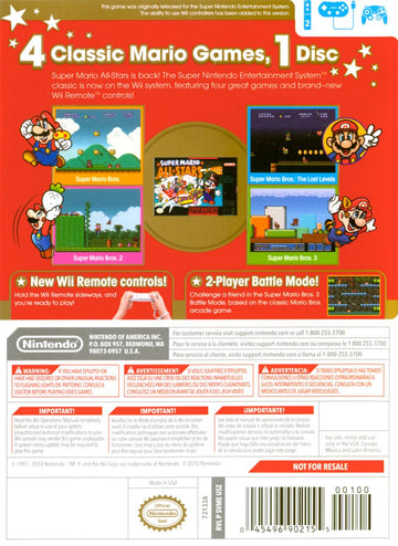 
Super Mario All-Stars | Wii | back cover 1