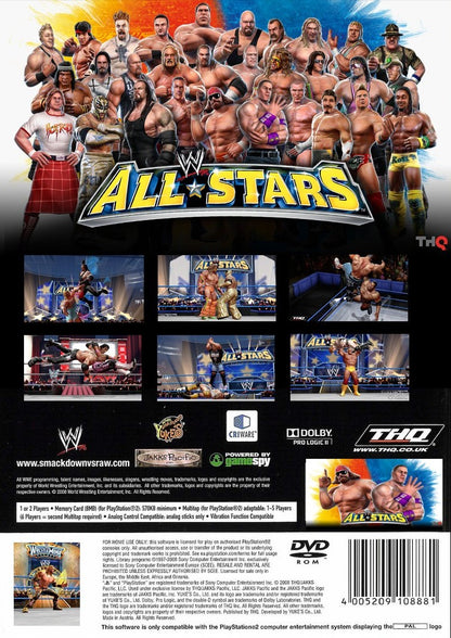 
WWE All Stars | PlayStation 2 | back cover 1 | Region: North America | Source: LaunchBox