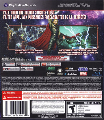 
Thor: God of Thunder | PlayStation 3 | back cover 1