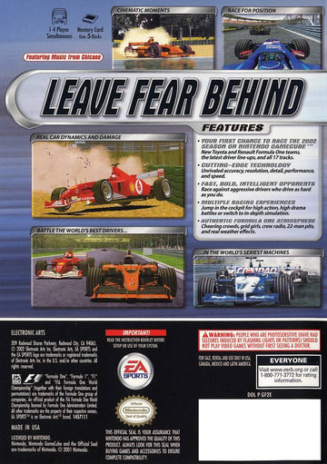 
F1 2002 | GameCube | back cover 1