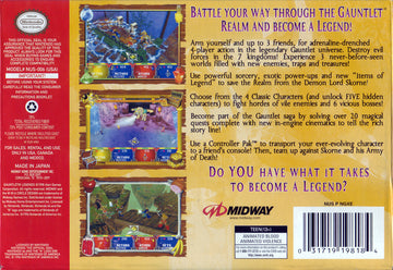 
Gauntlet Legends | Nintendo 64 | back cover 1