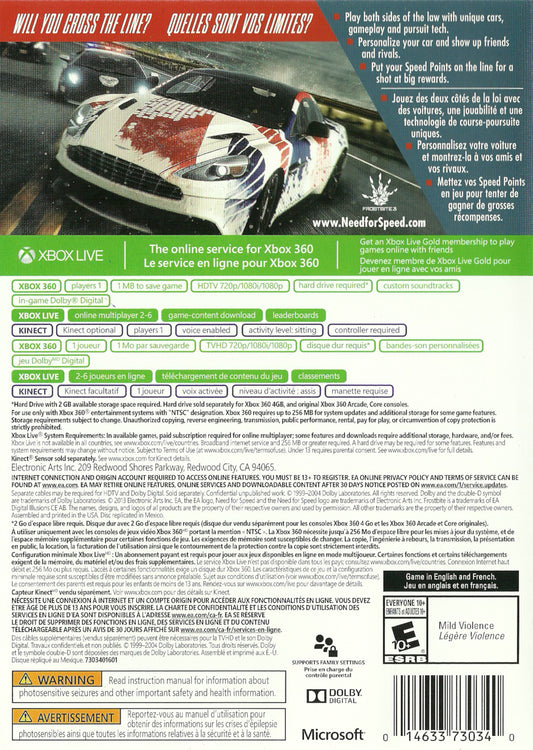 
Need for Speed: Rivals | Xbox 360 | back cover 1 | Region: North America | Source: LaunchBox