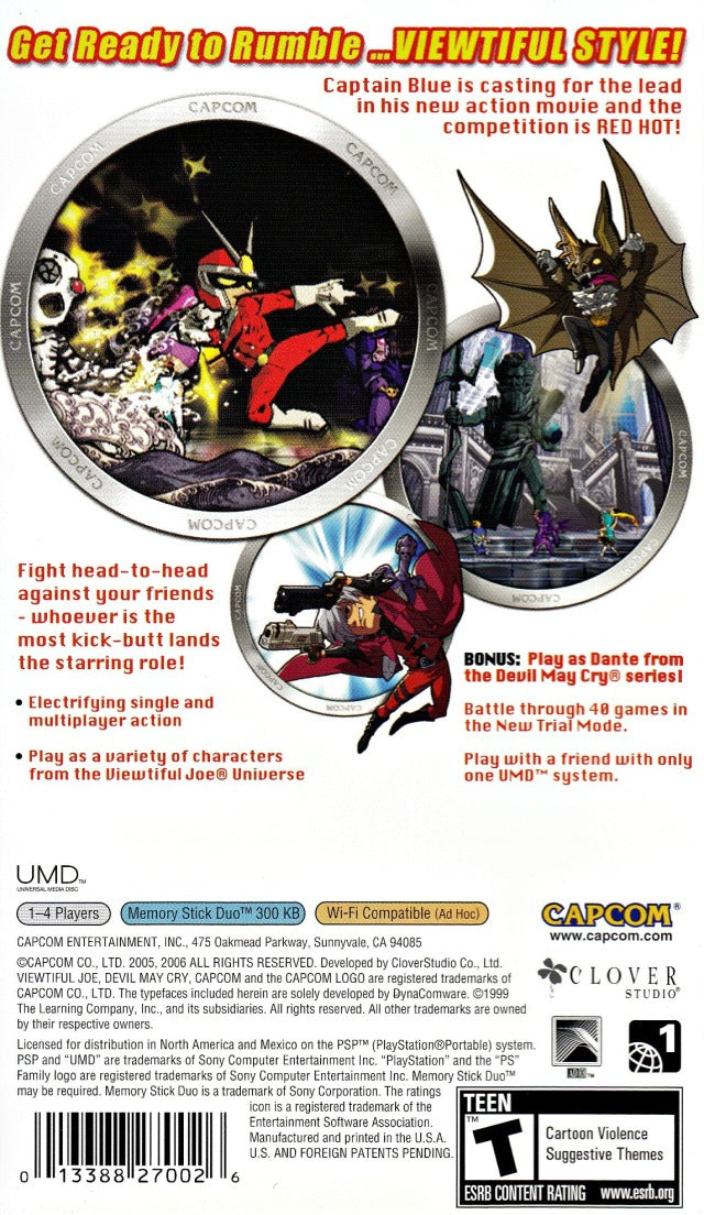 
Viewtiful Joe: Red Hot Rumble | PSP | back cover 1