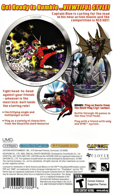 
Viewtiful Joe: Red Hot Rumble | PSP | back cover 1