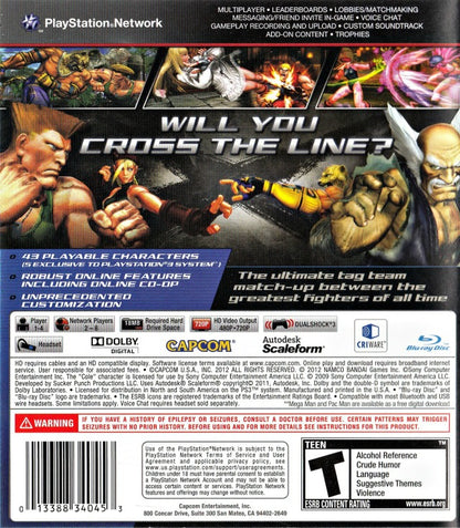 
Street Fighter X Tekken | PlayStation 3 | back cover 1