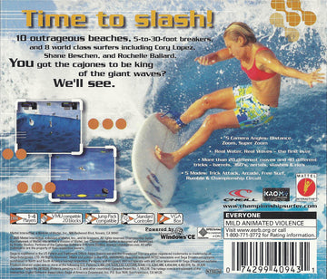 
Championship Surfer | Dreamcast | back cover 1