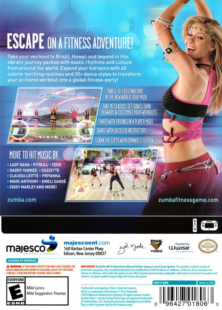 
Zumba Fitness: World Party | Wii U | back cover 1