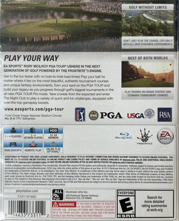 
Rory McIlroy PGA Tour | PlayStation 4 | back cover 1 | Region: North America | Source: LaunchBox