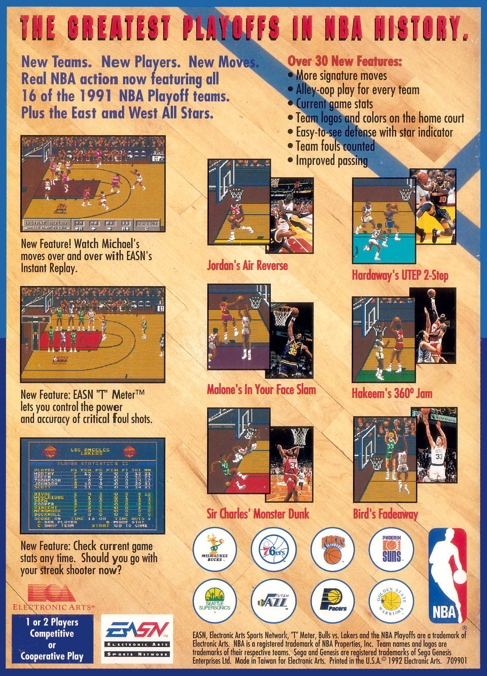 
Bulls vs. Lakers and the NBA Playoffs | Genesis | back cover 1