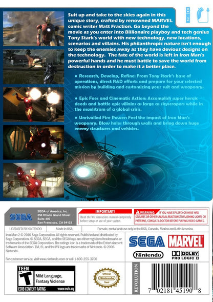 
Iron Man 2 | Wii | back cover 1