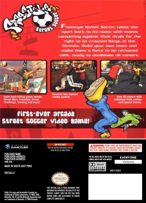 Freestyle Street Soccer | GameCube | back cover 1