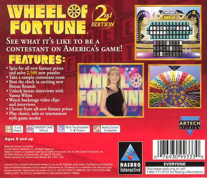 
Wheel of Fortune: 2nd Edition | PlayStation | back cover 1 | Region: North America | Source: LaunchBox