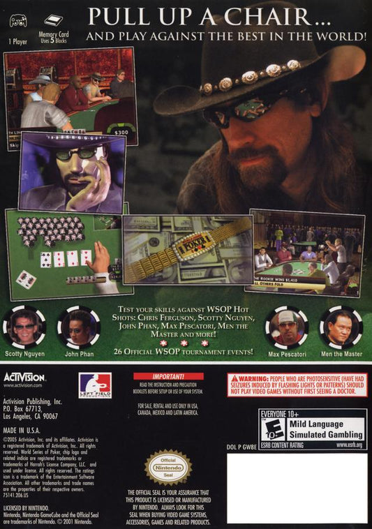 
World Series of Poker | GameCube | back cover 1 | Region: North America | Source: LaunchBox