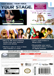 
Disney Sing It | Wii | back cover 1