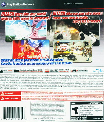 
Bleach: Soul Resurrección | PlayStation 3 | back cover 1