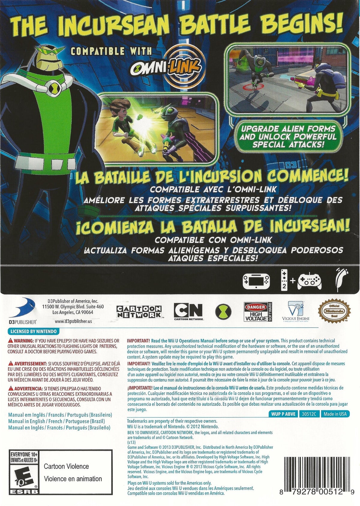 
Ben 10: Omniverse 2 | Wii U | back cover 1