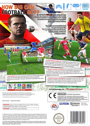 
FIFA Soccer 10 | Wii | back cover 1