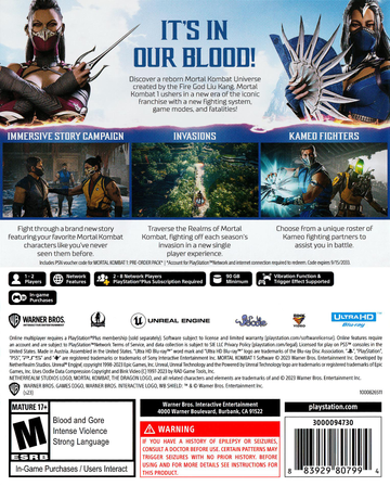 
Mortal Kombat 1 | PlayStation 5 | back cover 1