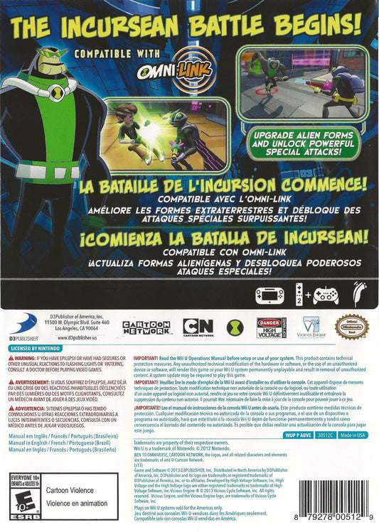 
Ben 10: Omniverse 2 | Wii | back cover 1