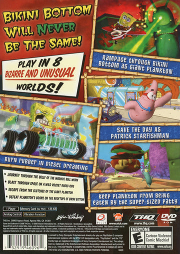
SpongeBob SquarePants: Creature from the Krusty Krab | PlayStation 2 | back cover 1