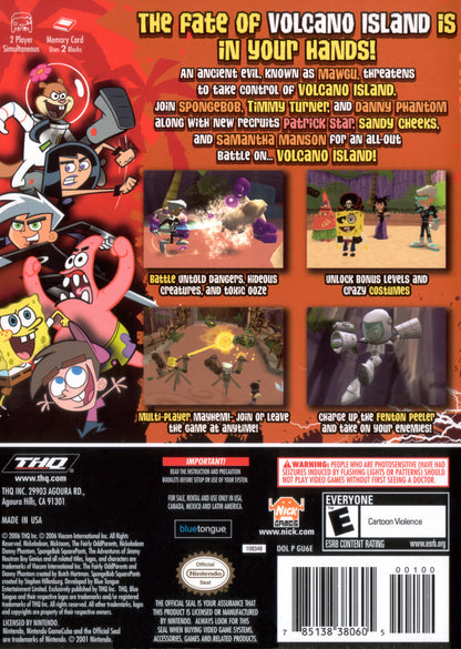 
Nicktoons: Battle for Volcano Island | GameCube | back cover 1