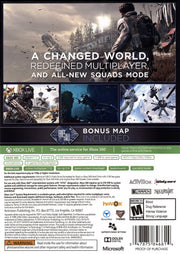 
Call of Duty: Ghosts | Xbox 360 | back cover 1 | Region: North America | Source: LaunchBox