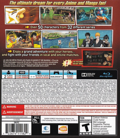 
J-Stars Victory Vs+ | PlayStation 3 | back cover 1
