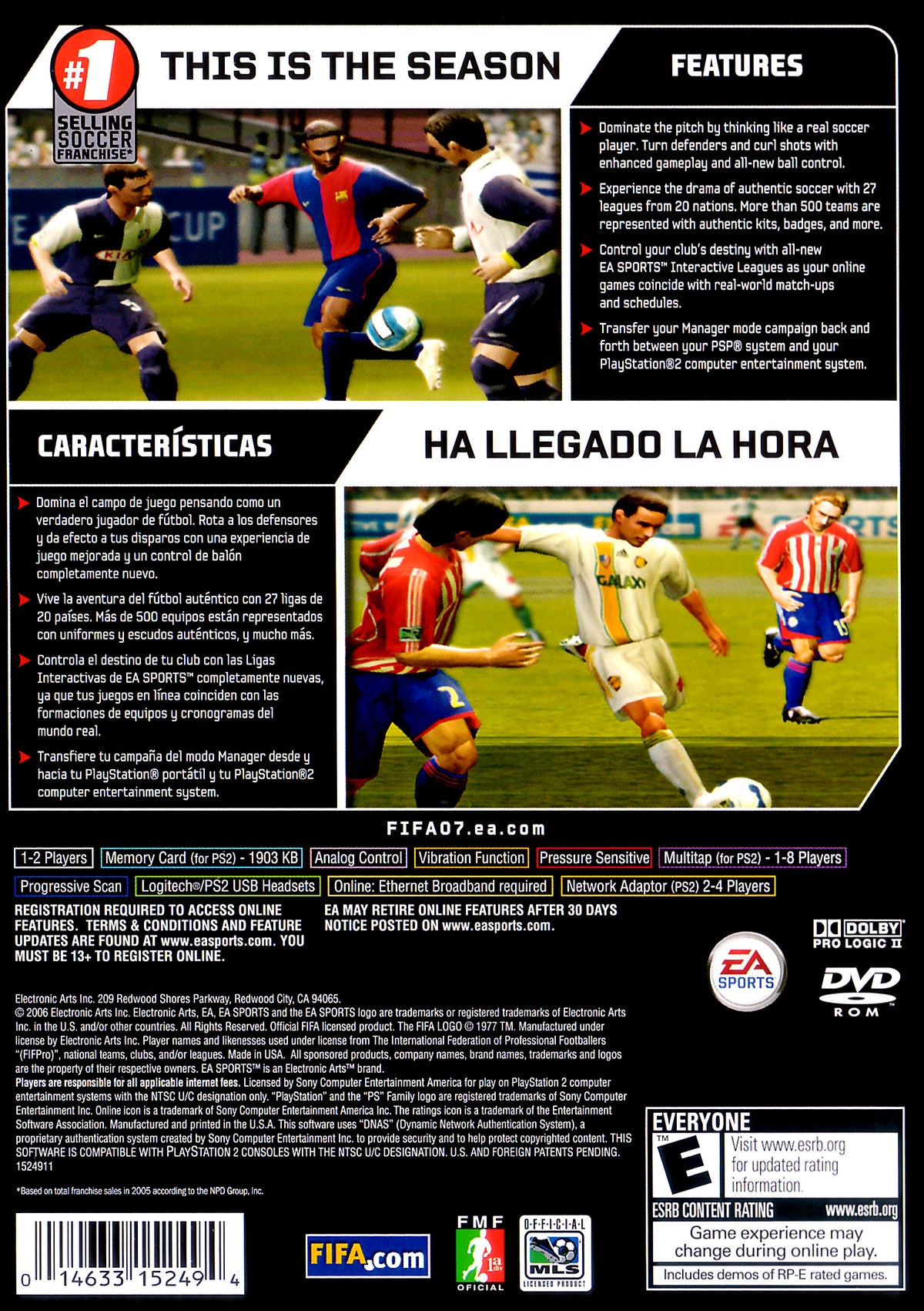 
FIFA Soccer 07 | PlayStation 2 | back cover 1