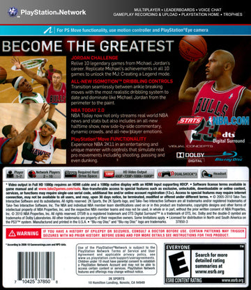 
NBA 2K11 | PlayStation 3 | back cover 1